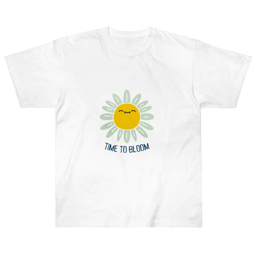 jamfish_goodiesのお花SMILE Heavyweight T-Shirt