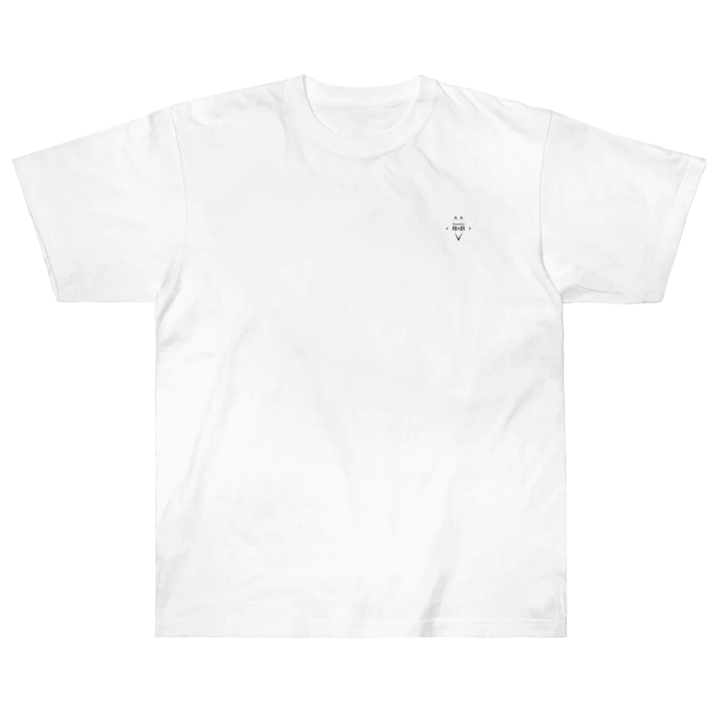 TRIANGLE FOX [トライアングル・フォックス]  Official StoreのTRIANGLE FOX Black ヘビーウェイトTシャツ