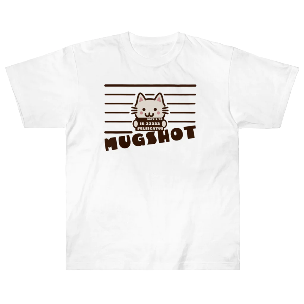 楽猫楽描しげ屋のMUGSHOT ヘビーウェイトTシャツ