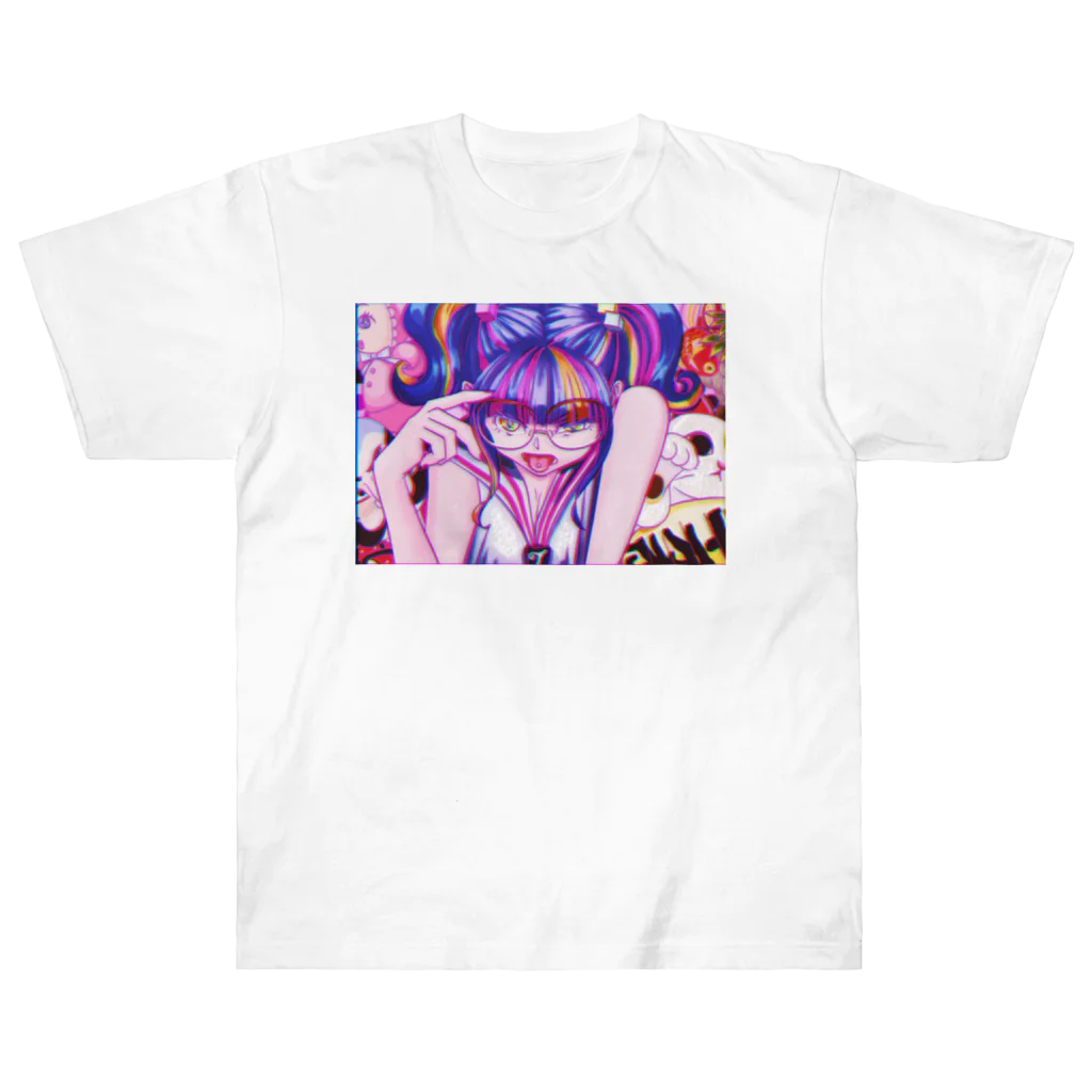 モダンラヂオの【昭和ヤンキー少女】 Heavyweight T-Shirt