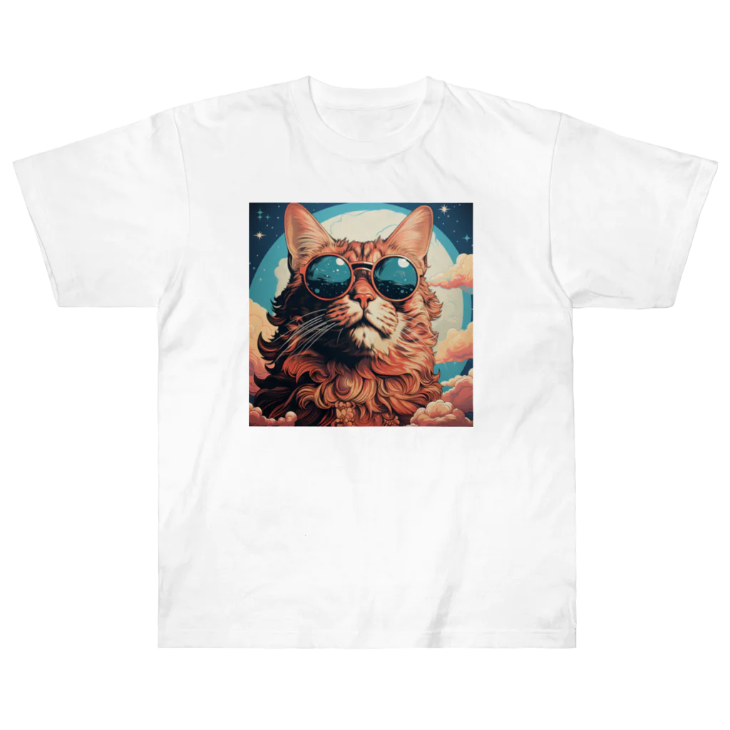 うみねこ（UMI）のうみねこ　めがね Heavyweight T-Shirt