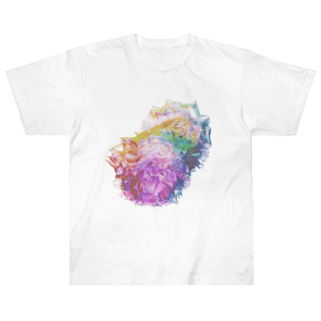 K_flowerのRainbow Carnation ヘビーウェイトTシャツ