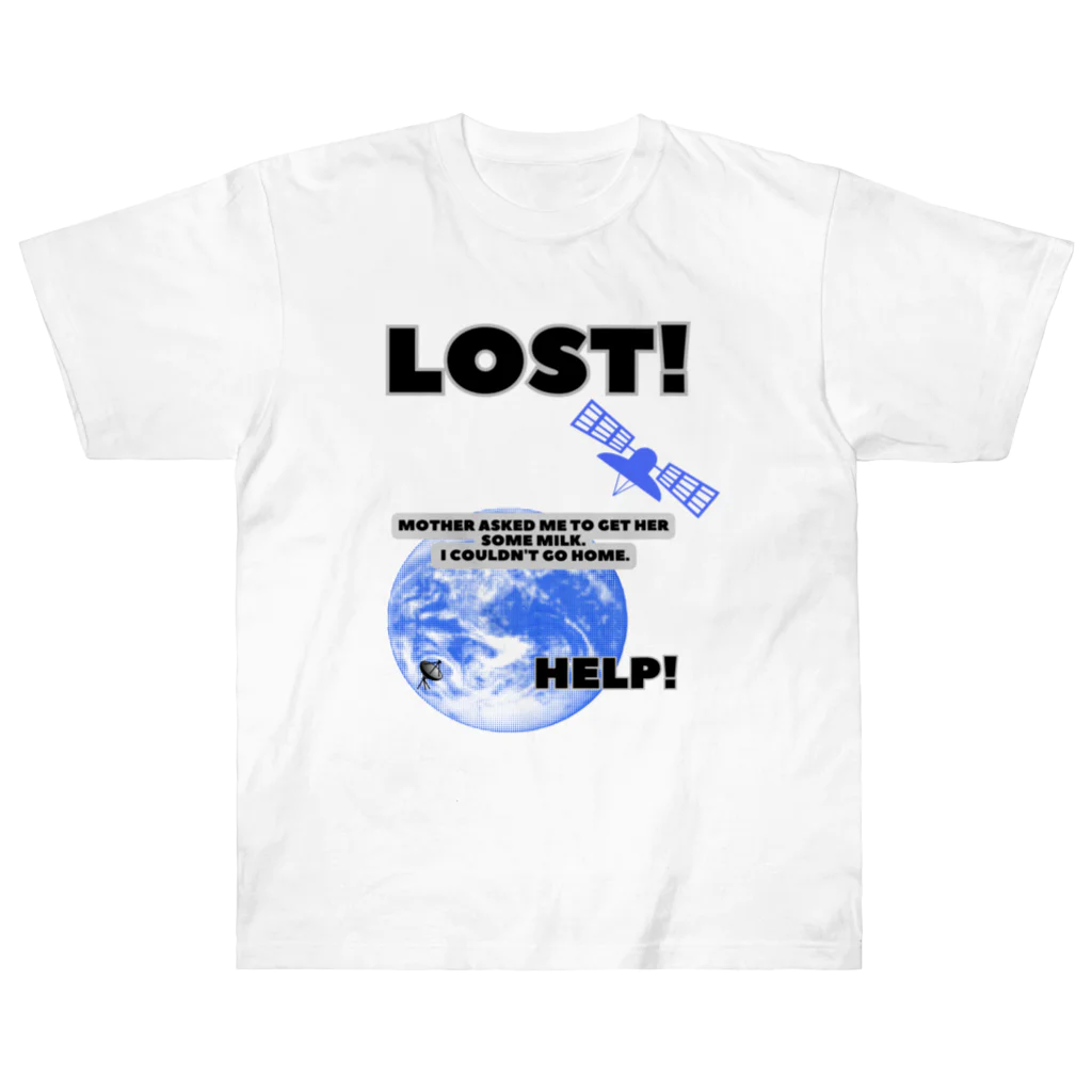 ㌍のるつぼのI got lost. ヘビーウェイトTシャツ