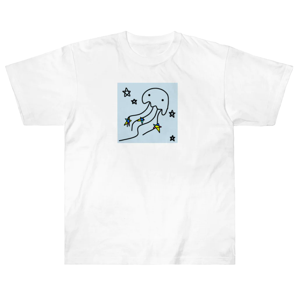 handmade asyouareの天の川のクラゲ Heavyweight T-Shirt