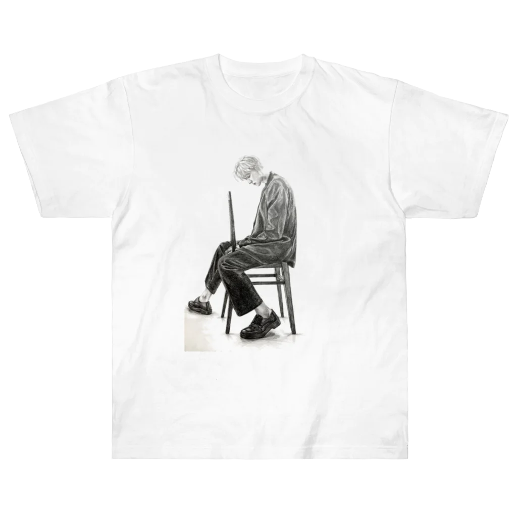 Hoai.art.jpのファンアート EXO チャンヨル　Chanyeol fanart  Heavyweight T-Shirt