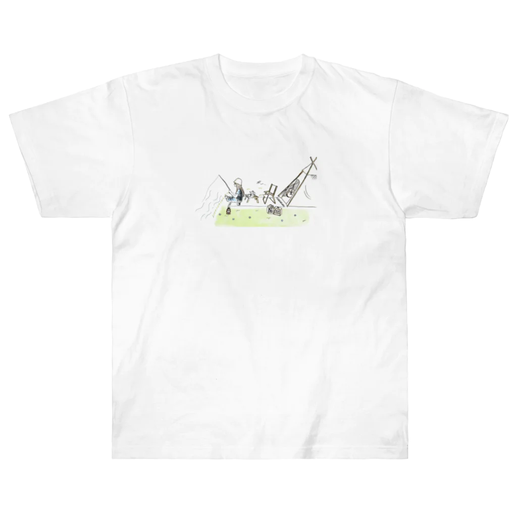 ぴょんのソロキャンプしたい Heavyweight T-Shirt