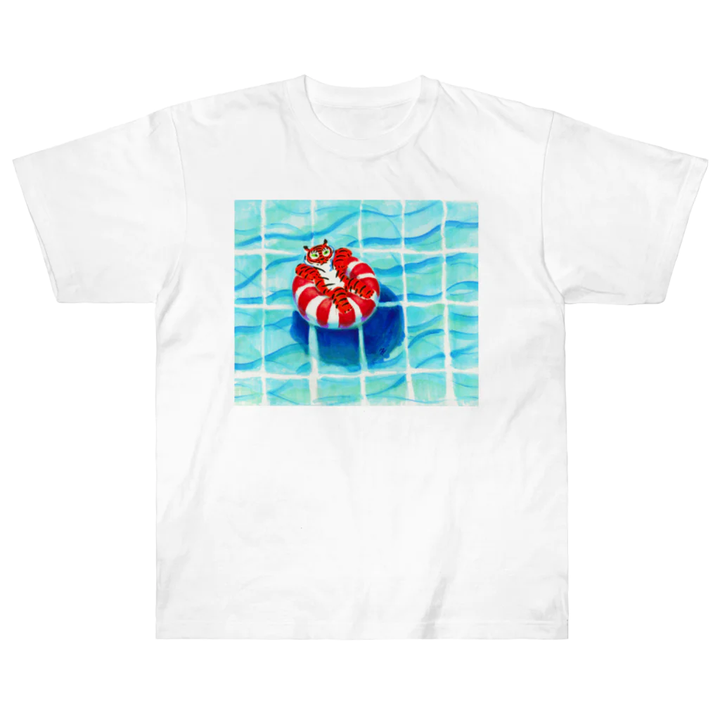 segasworksのプールのトラちゃん Heavyweight T-Shirt