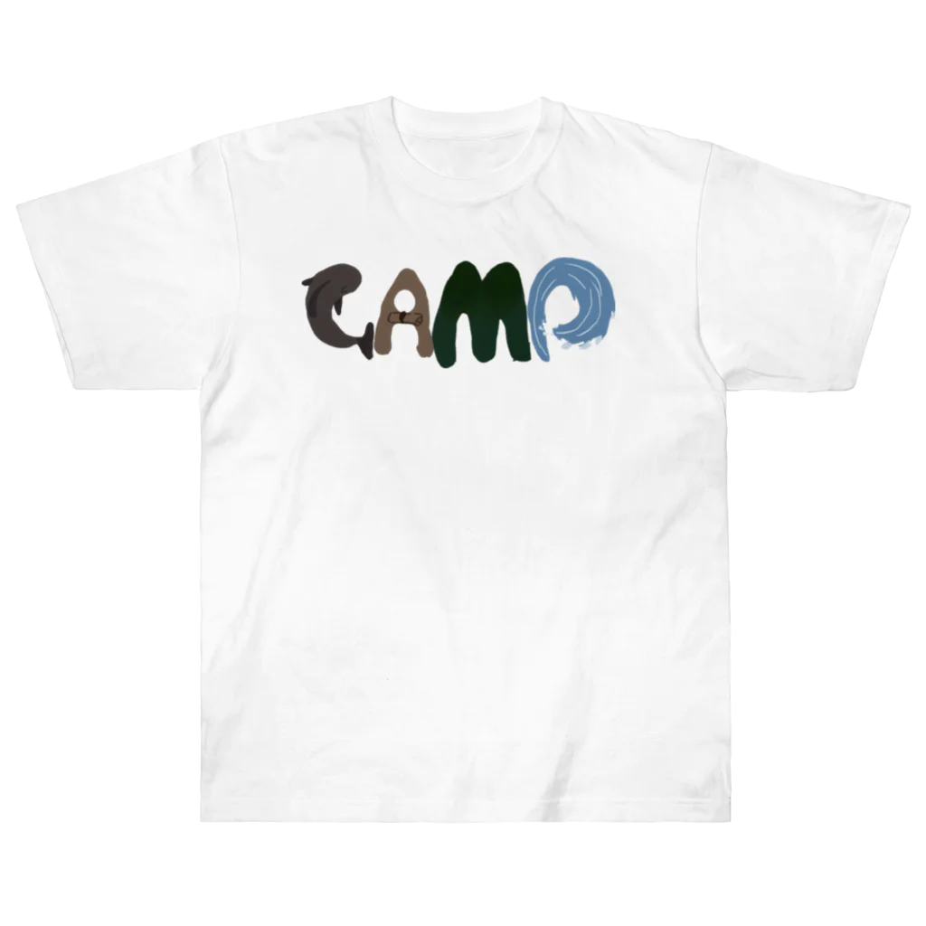 H1N4のH1N4オリジナルCAMPロゴ Heavyweight T-Shirt