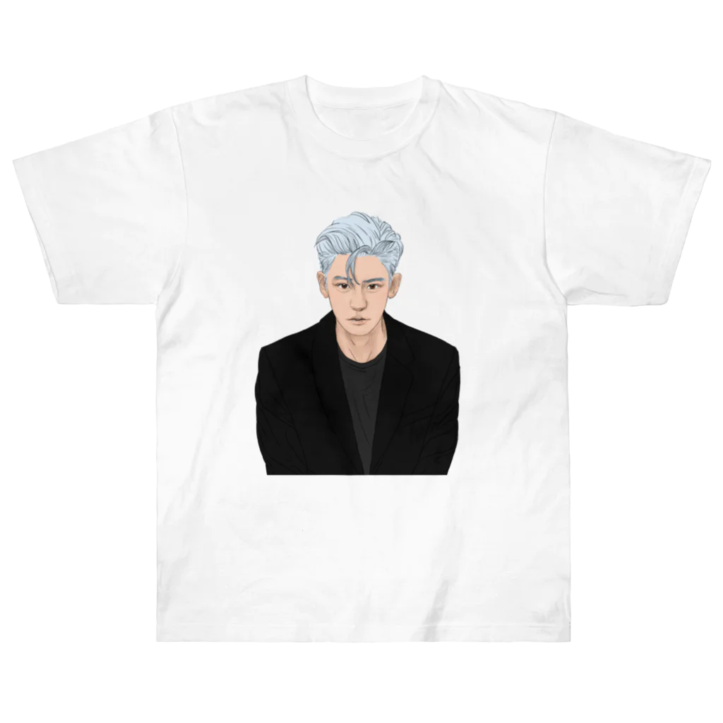 Hoai.art.jpのEXO PARK CHANYEOL fanart  Heavyweight T-Shirt