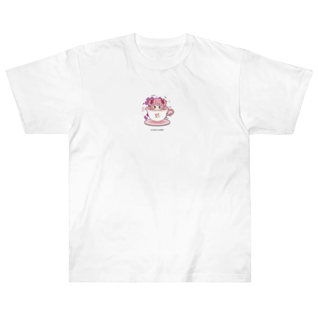 咲羽ポエムショップの咲きちゃん ヘビーウェイトTシャツ