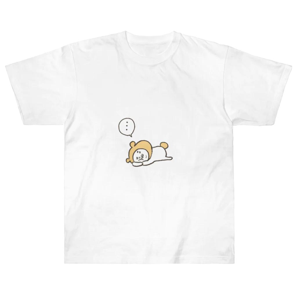 MoroQ factoryのうどんの子みすずちゃん　無気力からのスンスンシクシク ヘビーウェイトTシャツ