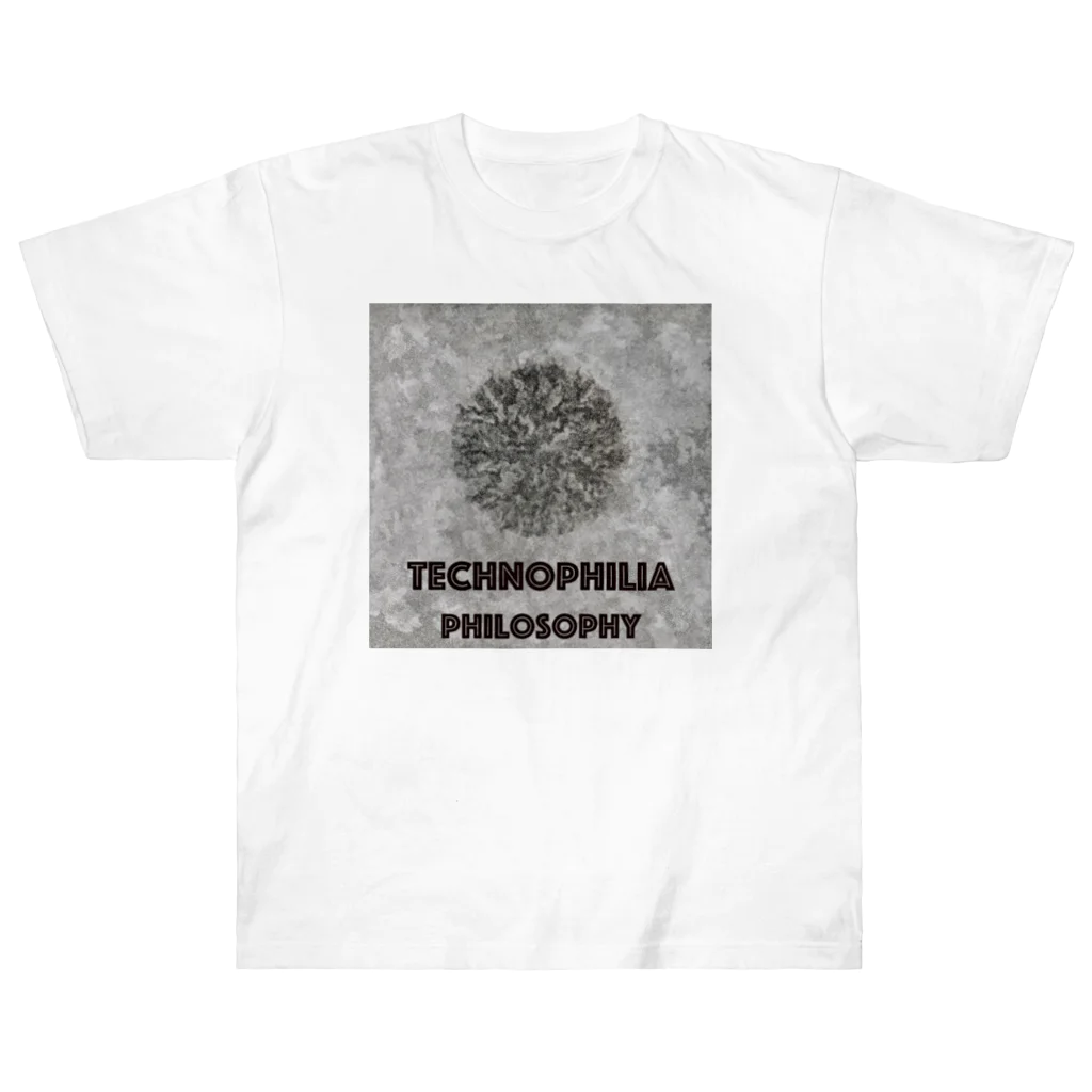 technophilia philosophyの鉛筆抽象画 ヘビーウェイトTシャツ