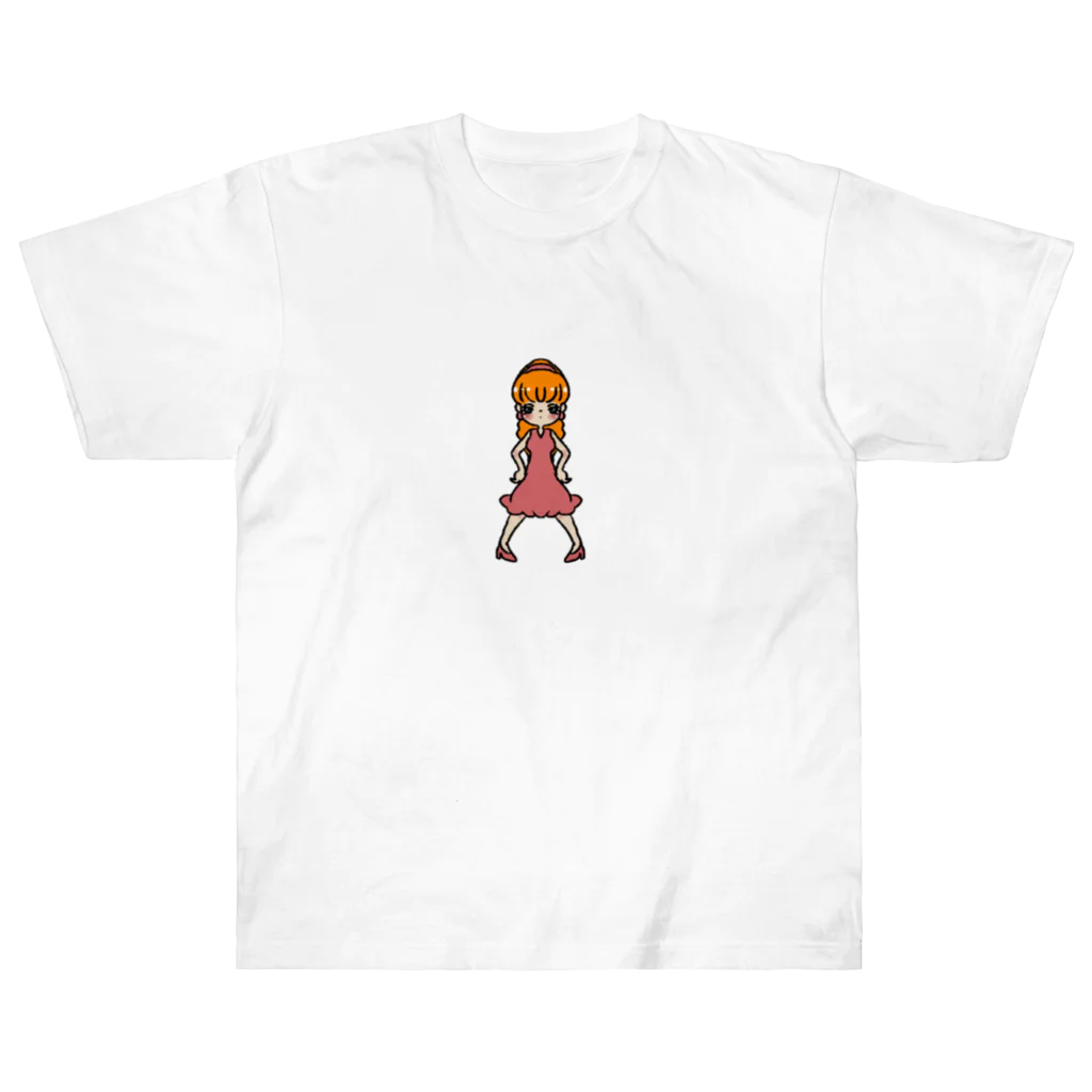 popokoroのツンなドヤッ子ちゃん☆ ヘビーウェイトTシャツ