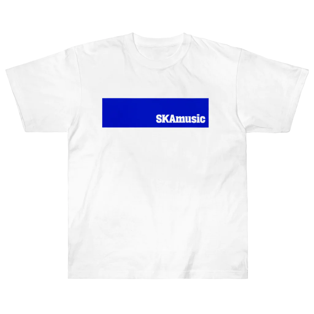 skamuzik a go goのSKAmusic 青シカク Heavyweight T-Shirt