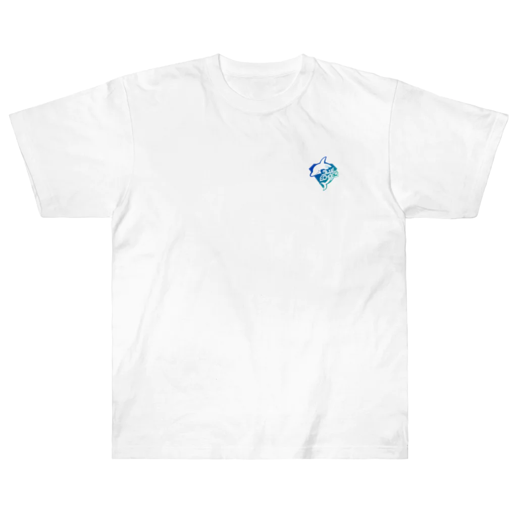 熊谷ゆ〜ほ_デザイングッズのBLUE ECHOES LOGO BLUEGRADATION ヘビーウェイトTシャツ