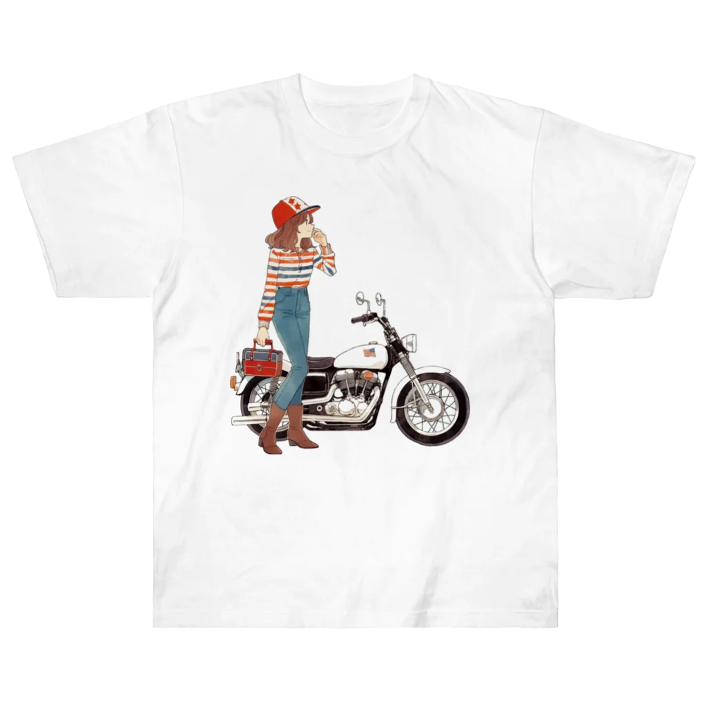 桜音ことこ企画のお気に入りのバイク Heavyweight T-Shirt