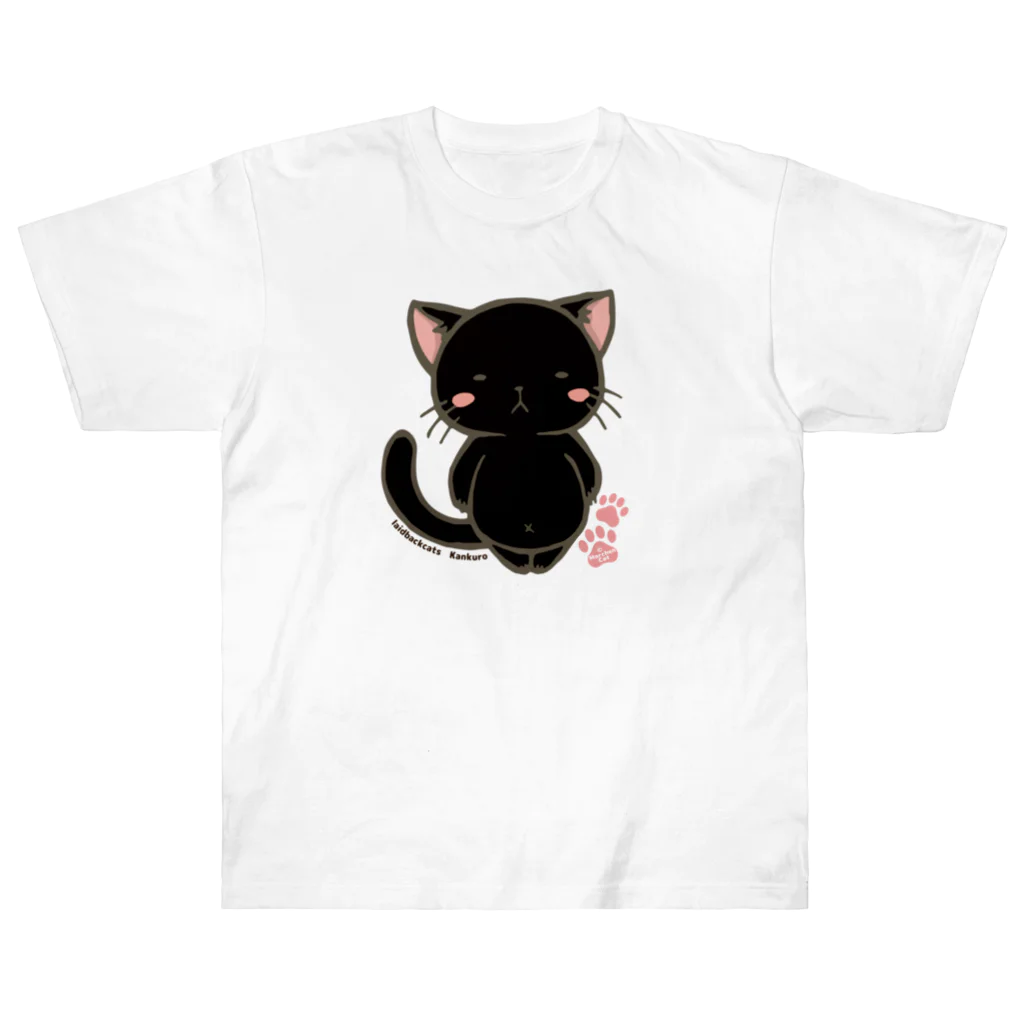 MarchenCatののほほんネコさん【カンクロウ】 ヘビーウェイトTシャツ