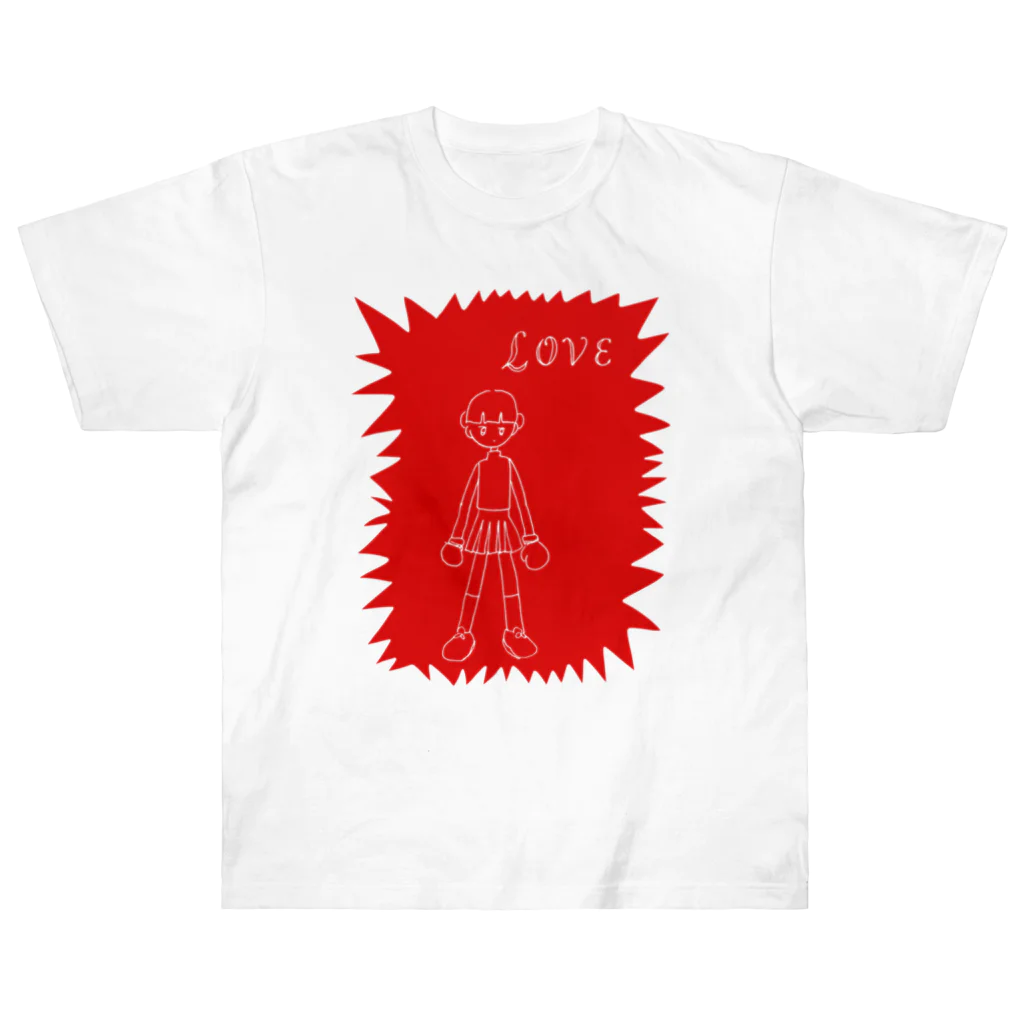 寿々木ここねのlove fight Heavyweight T-Shirt