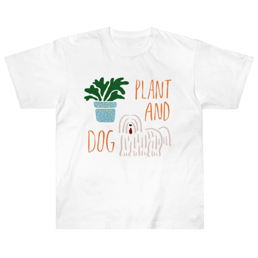 こだまの植物とイヌ Heavyweight T-Shirt