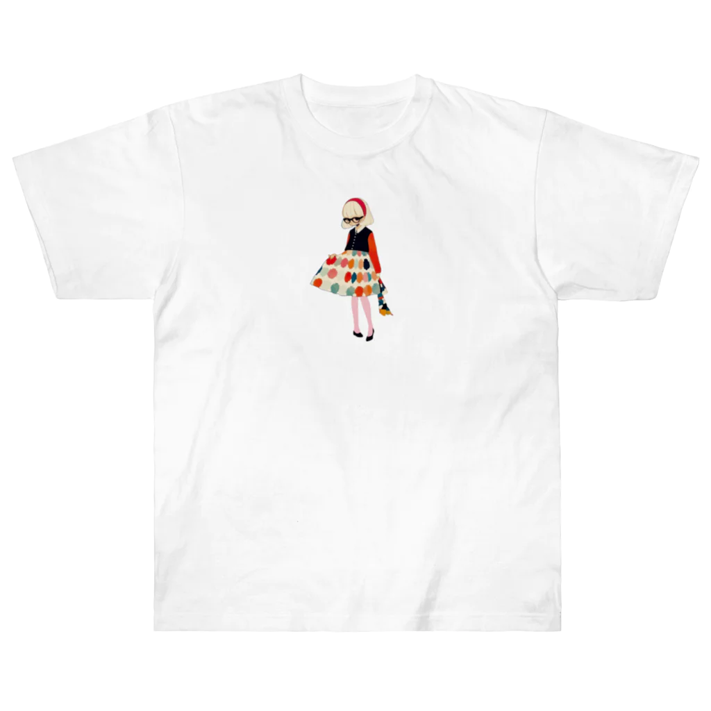 桜音ことこ企画のカラフルドットv2 Heavyweight T-Shirt