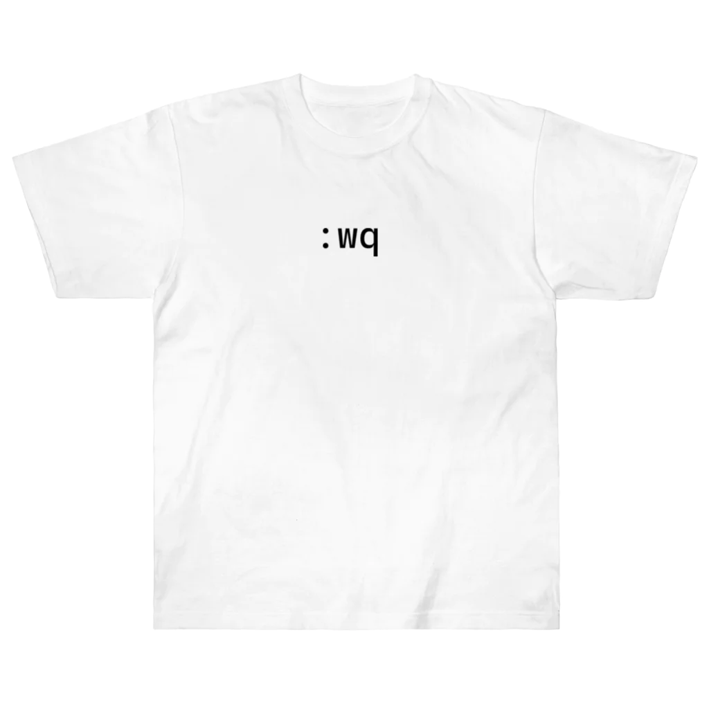 remsuiminのvim :wq 保存して終了 Heavyweight T-Shirt