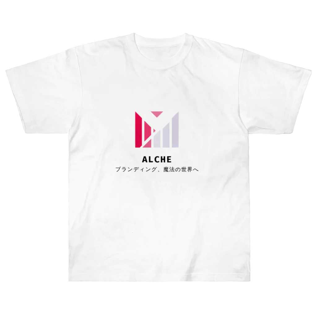 原田秀馬🐶株式会社ALCHE代表のALCHE会社ロゴ ヘビーウェイトTシャツ