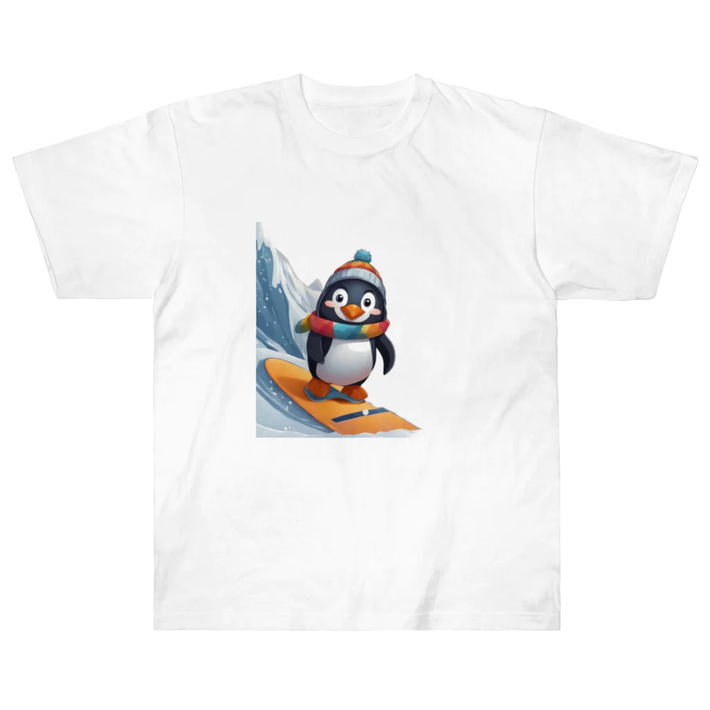 Gloriousのペンギンの冒険スノーボードパーティ ヘビーウェイトTシャツ