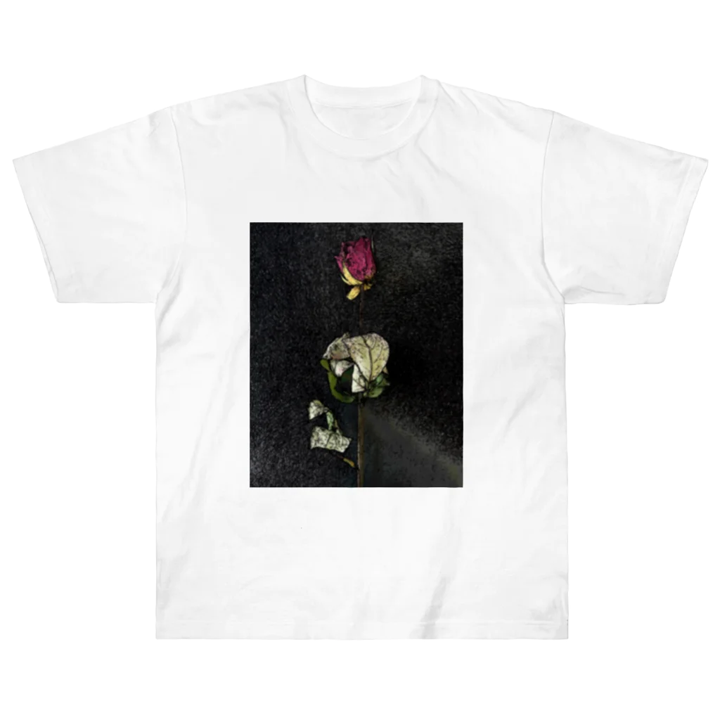 ぬーん。の薔薇です。 ヘビーウェイトTシャツ