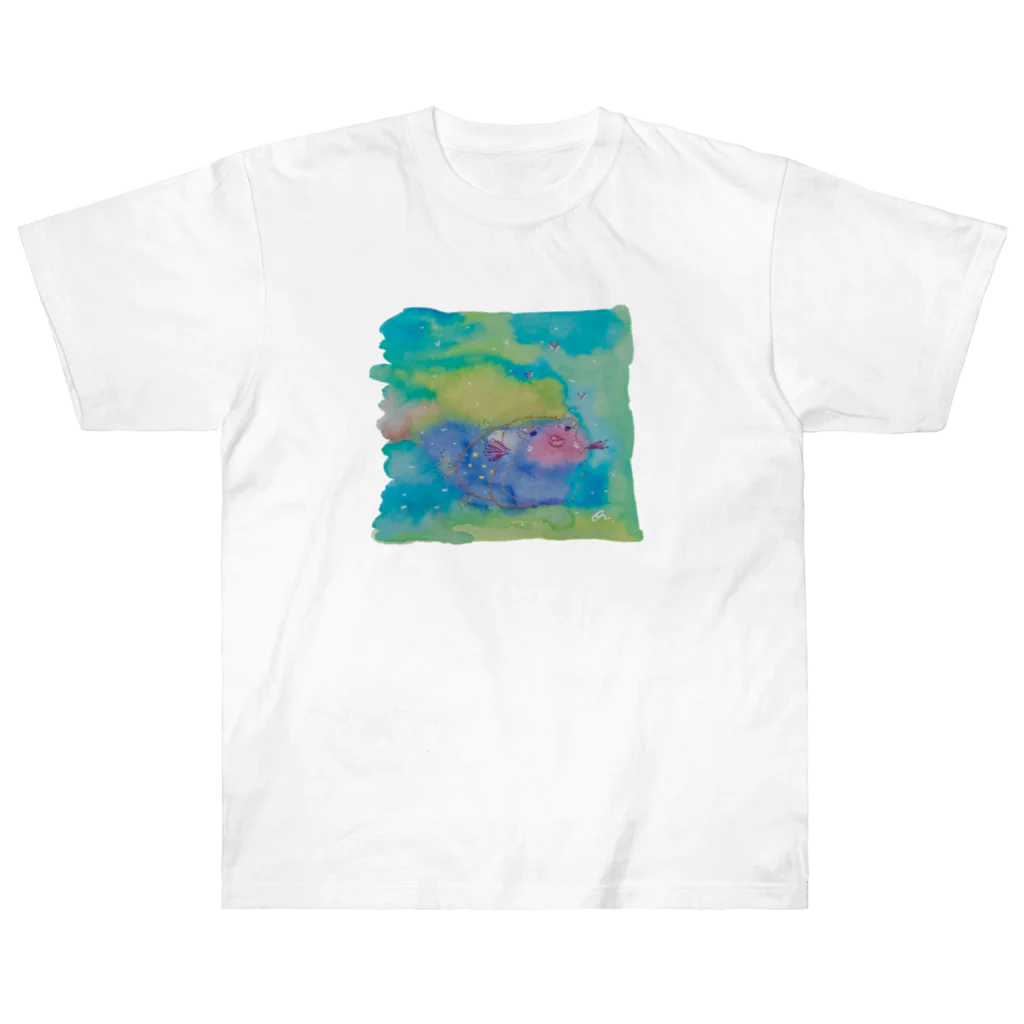 onmycolorの楽描き店のはこぷく代さん Heavyweight T-Shirt