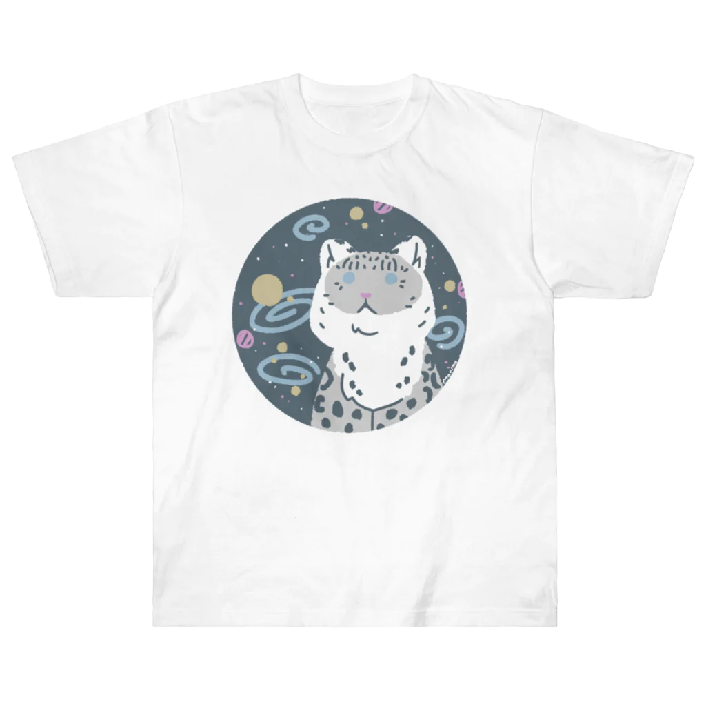 まりもの宇宙ユキヒョウ Heavyweight T-Shirt