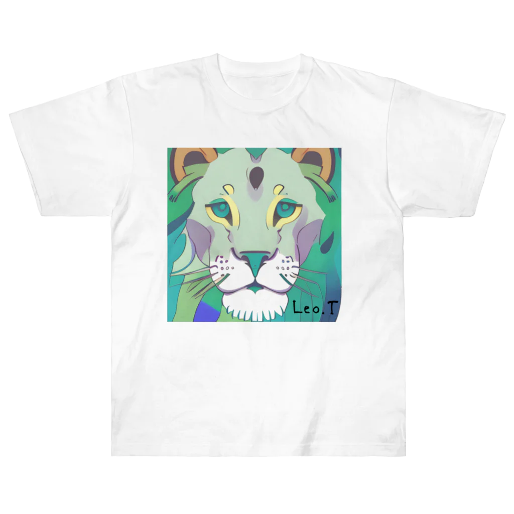 Leo.T Shopのライオンアート　Leo.T ヘビーウェイトTシャツ