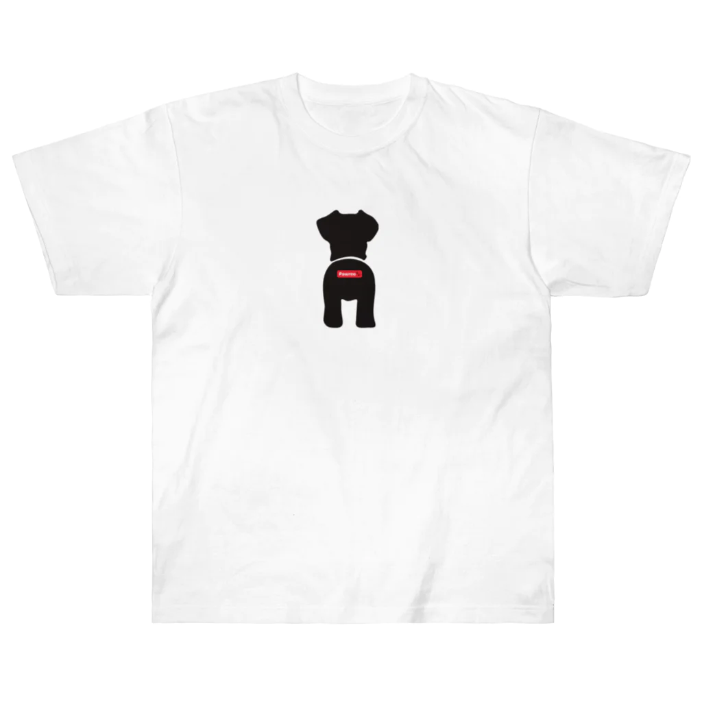 BarkingBeatsのPawreo🐾 ブラックコレクション ヘビーウェイトTシャツ