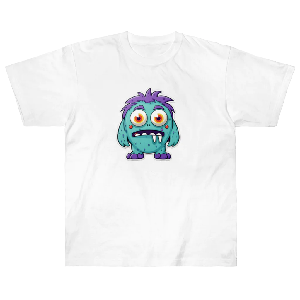 GoodsGalaxyArtの優しいモンスター・コルドくん Heavyweight T-Shirt