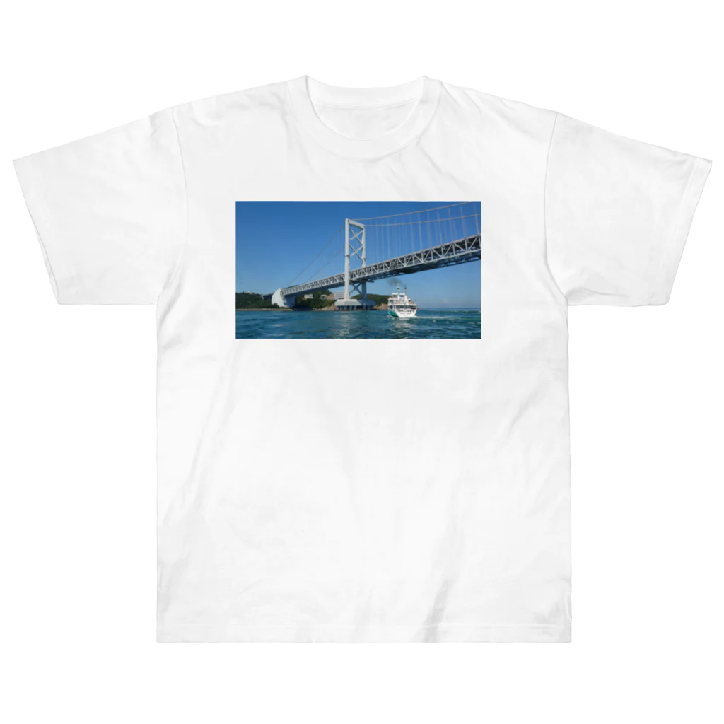 kokyu.jpの鳴門海峡大橋か瀬戸大橋（たぶん鳴門海峡大橋） ヘビーウェイトTシャツ