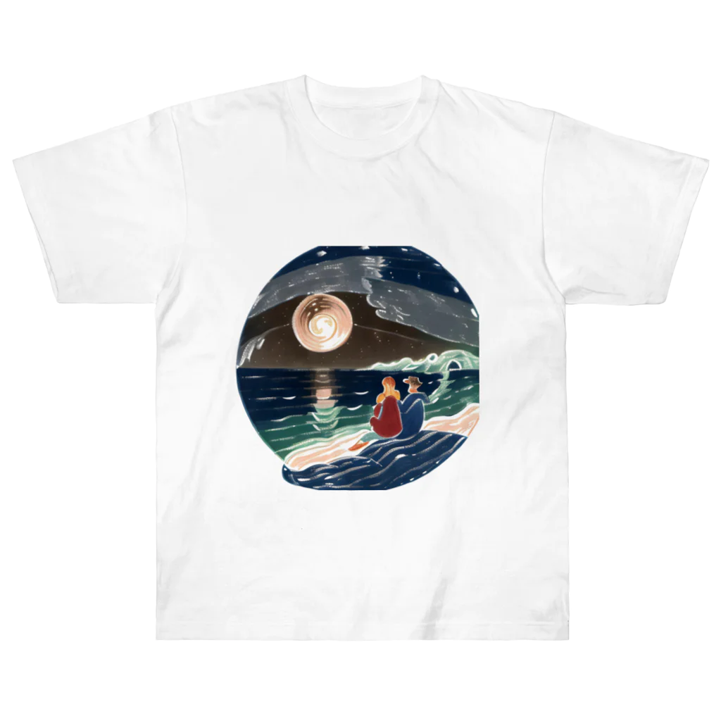 tetsuの夜の海 Heavyweight T-Shirt