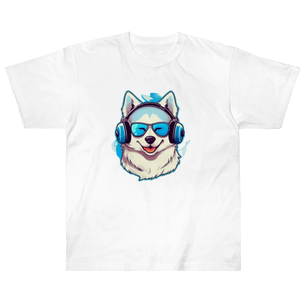 dogsdream8246の夏楽ハスキー ヘビーウェイトTシャツ