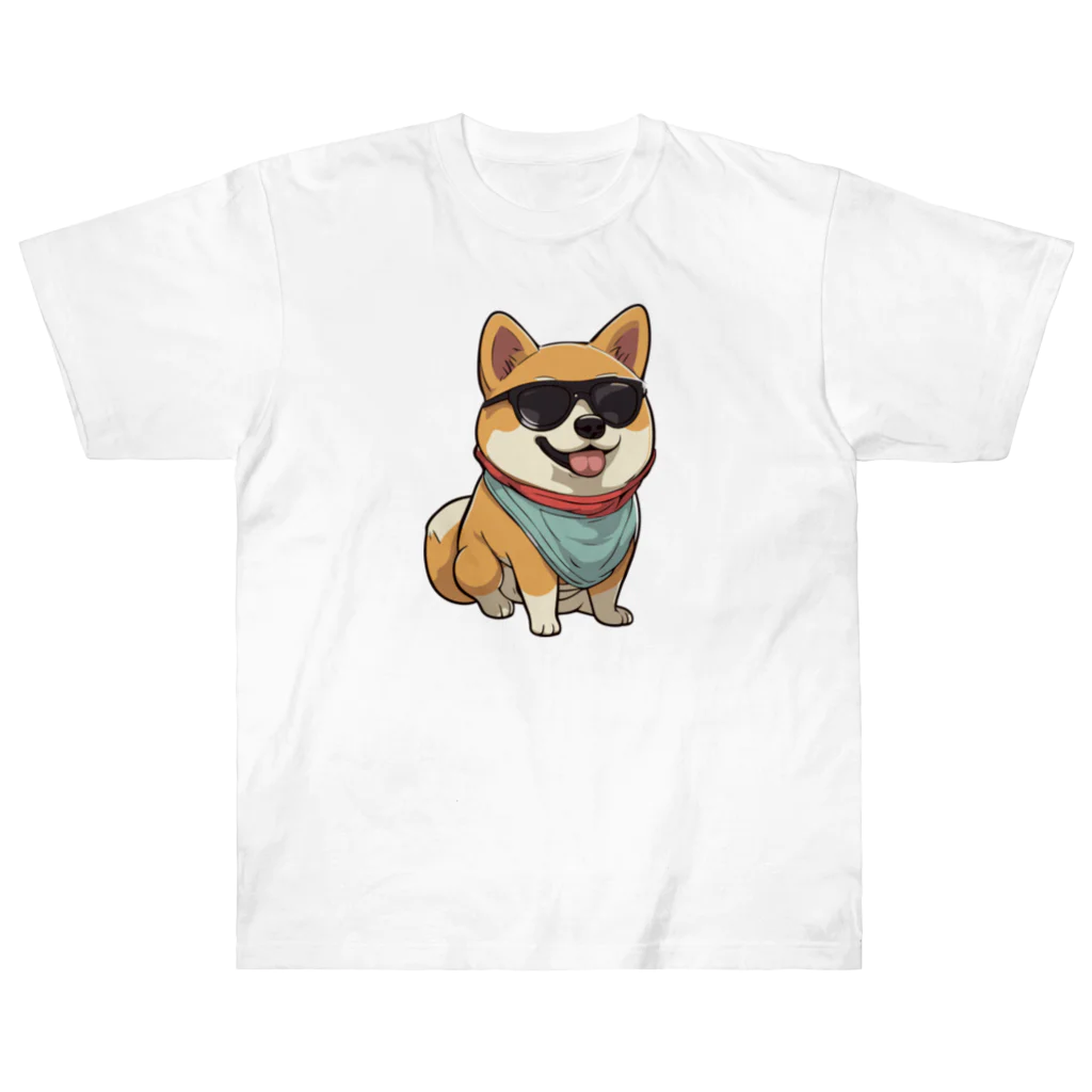 lilymummy リリマミのイカした柴犬 ヘビーウェイトTシャツ