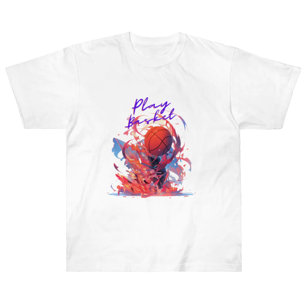 SUY_art_のPlay Basket ヘビーウェイトTシャツ