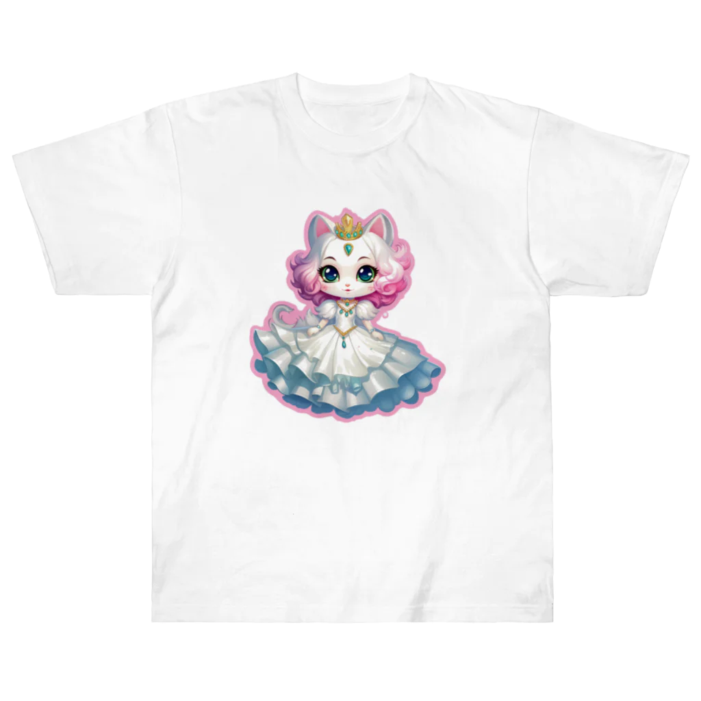 Sweet Stashの猫のプリンセス Heavyweight T-Shirt