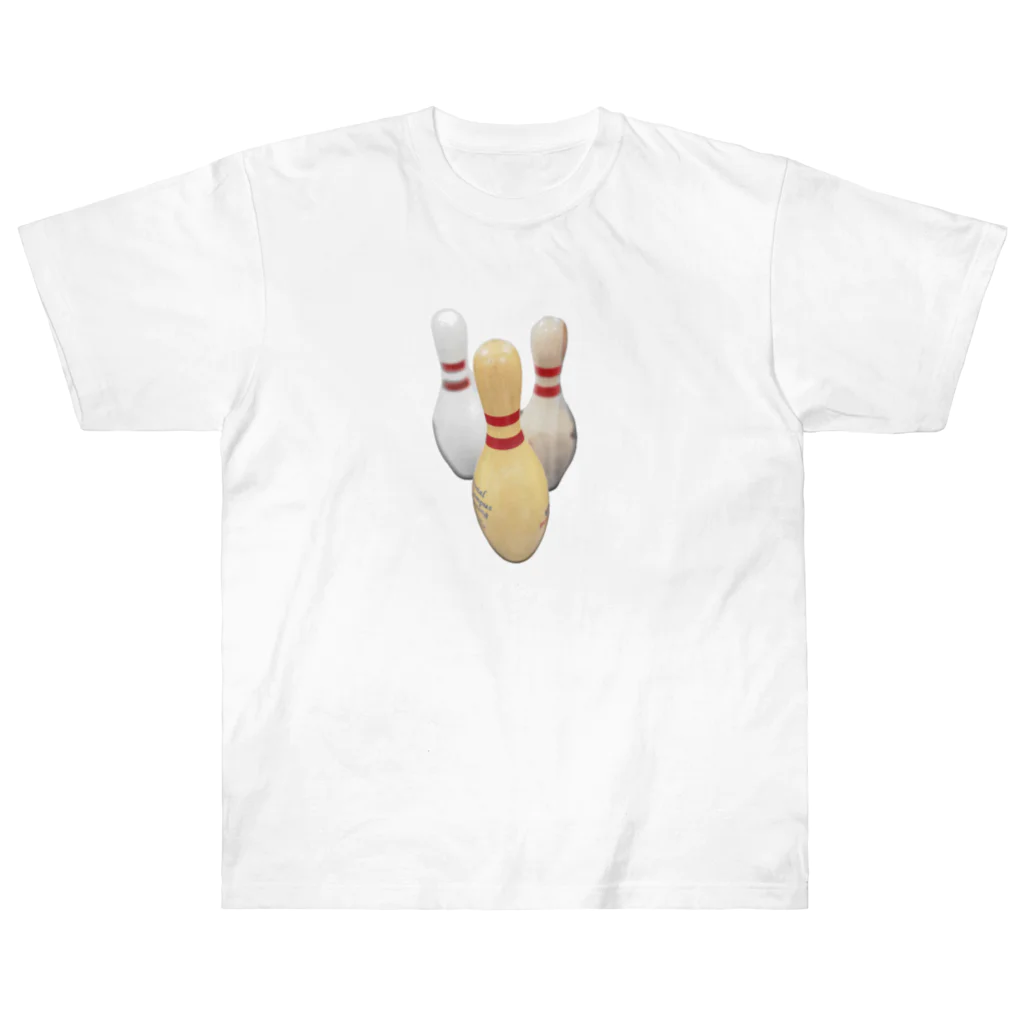 bowling_mania_file！！　　ボウリングマニア！のボウリングピン2本線シリーズ Heavyweight T-Shirt