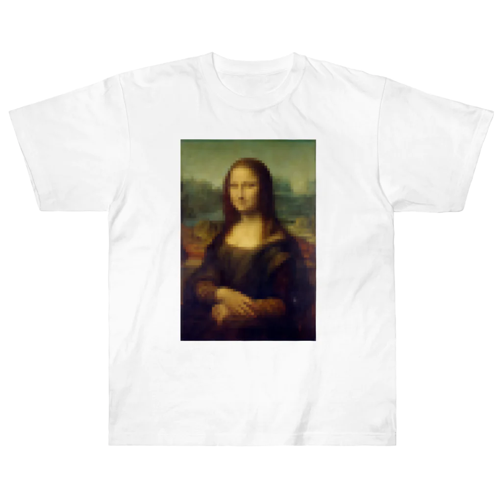 DRIPPEDのモザイクの女性 -the Mona Lisa モナ・リザ- ヘビーウェイトTシャツ