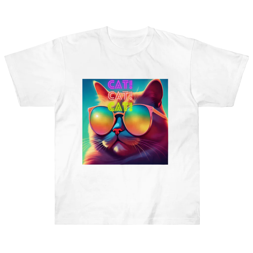 tatuuのShady Cat! ヘビーウェイトTシャツ
