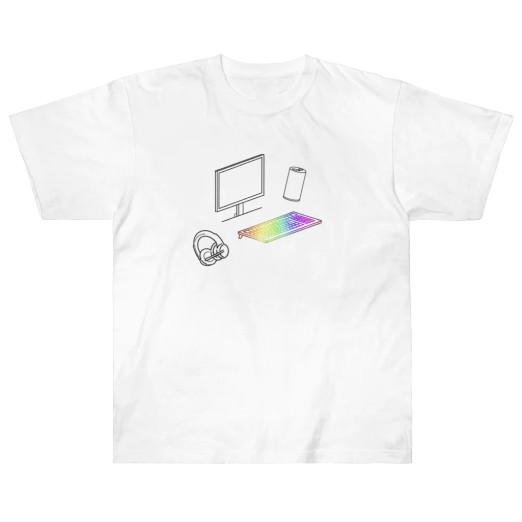 織　ShikiのPCゲーム Heavyweight T-Shirt