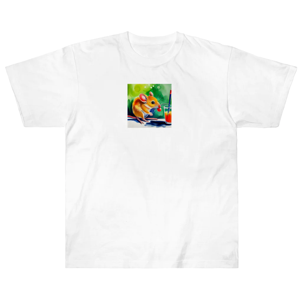 juice-seezのこっそり実を食べるスナネズミちゃん Heavyweight T-Shirt