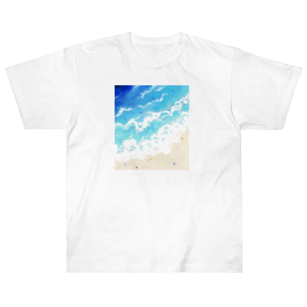 メロウなソラの海辺 Heavyweight T-Shirt