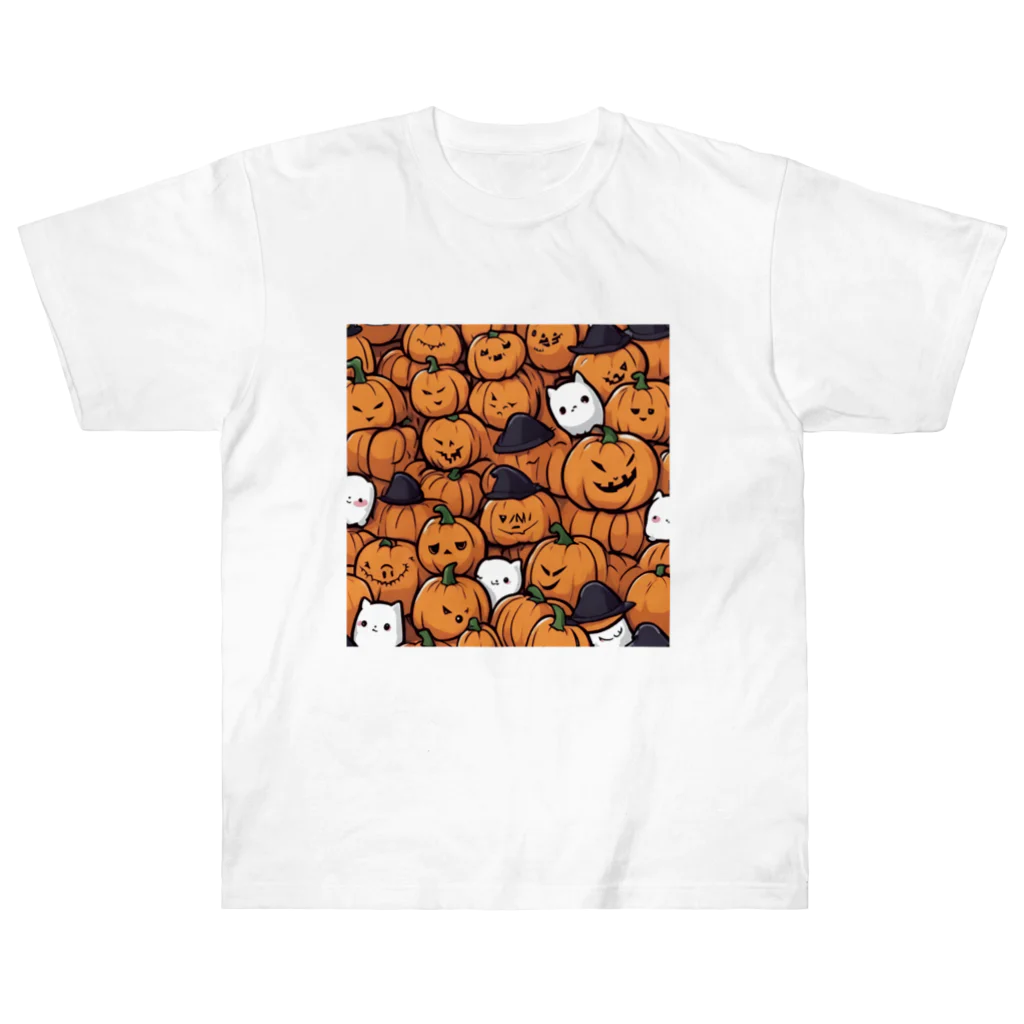 カツヒサ☆のハロウィン　かぼちゃグッズ ヘビーウェイトTシャツ