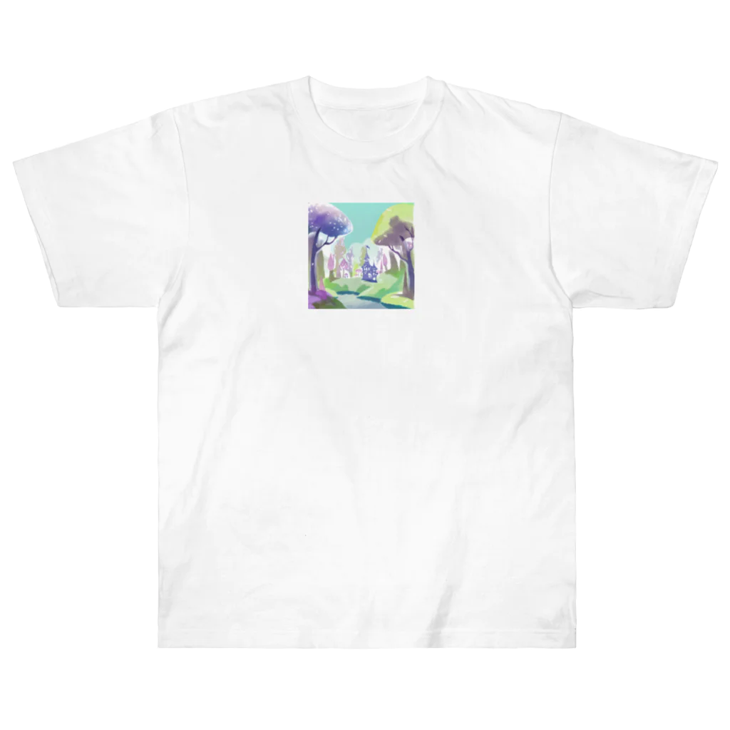 dxwtcrs94zの森のイラストグッズ Heavyweight T-Shirt