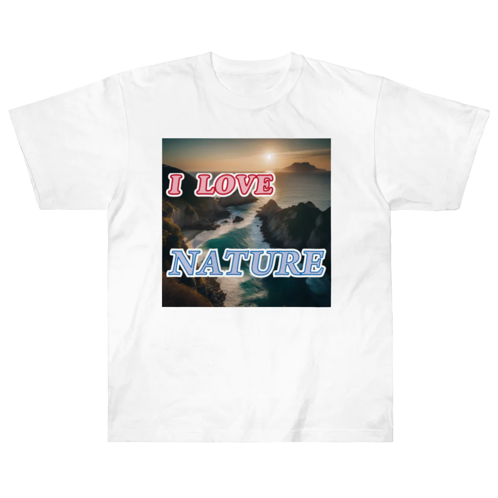 wataru-ingのI LOVE NATURE Heavyweight T-Shirt