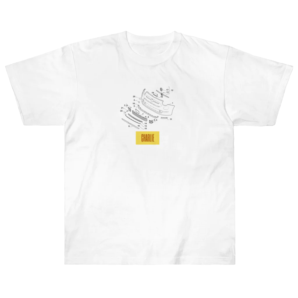 フルイチの趣味のベコベコバキバキTシャツ Heavyweight T-Shirt