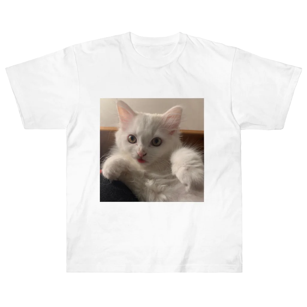 シュシュ🐱キャットのシュシュちゃん🐱 ヘビーウェイトTシャツ